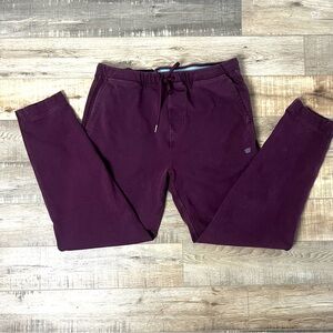 Mack Weldon Men's Burgundy Joggers